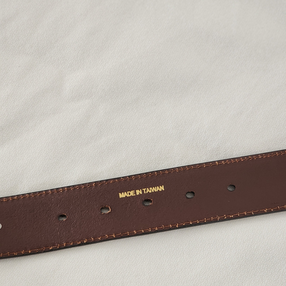 Ariat Women's Turquoise Inlay Floral Tooled Belt - Western Elegance! - Picture 10 of 13